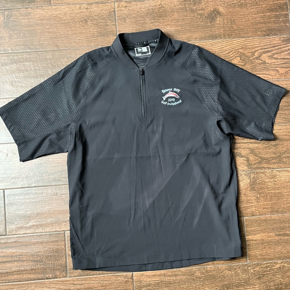 New Era Bristol boy zip up collar polo